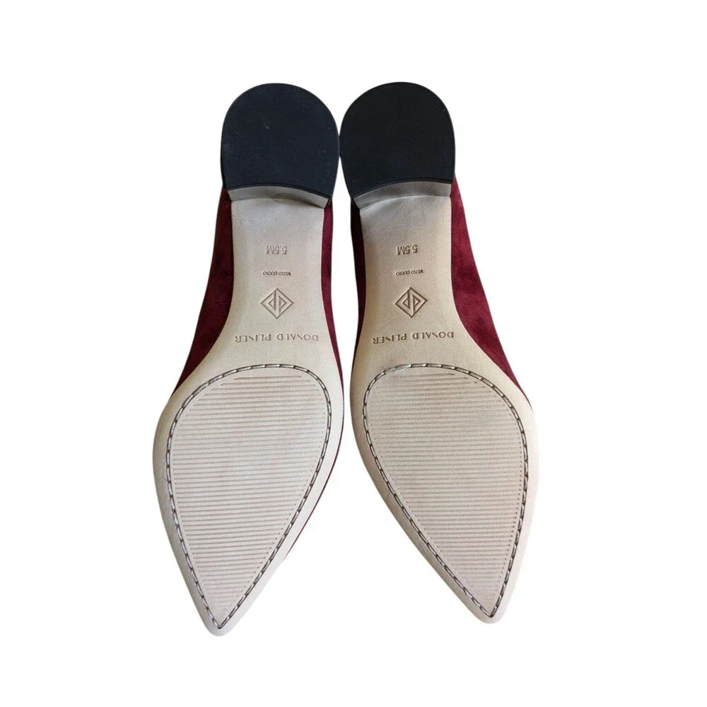 Donald Pliner Suzette Suede Block-Heel Pumps Size 5.5